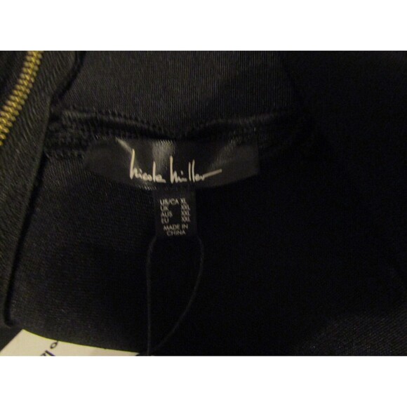 Nicole Miller Sweetheart Top Black Lucy Knit Retail $109 NWT Size XL - Picture 9 of 11